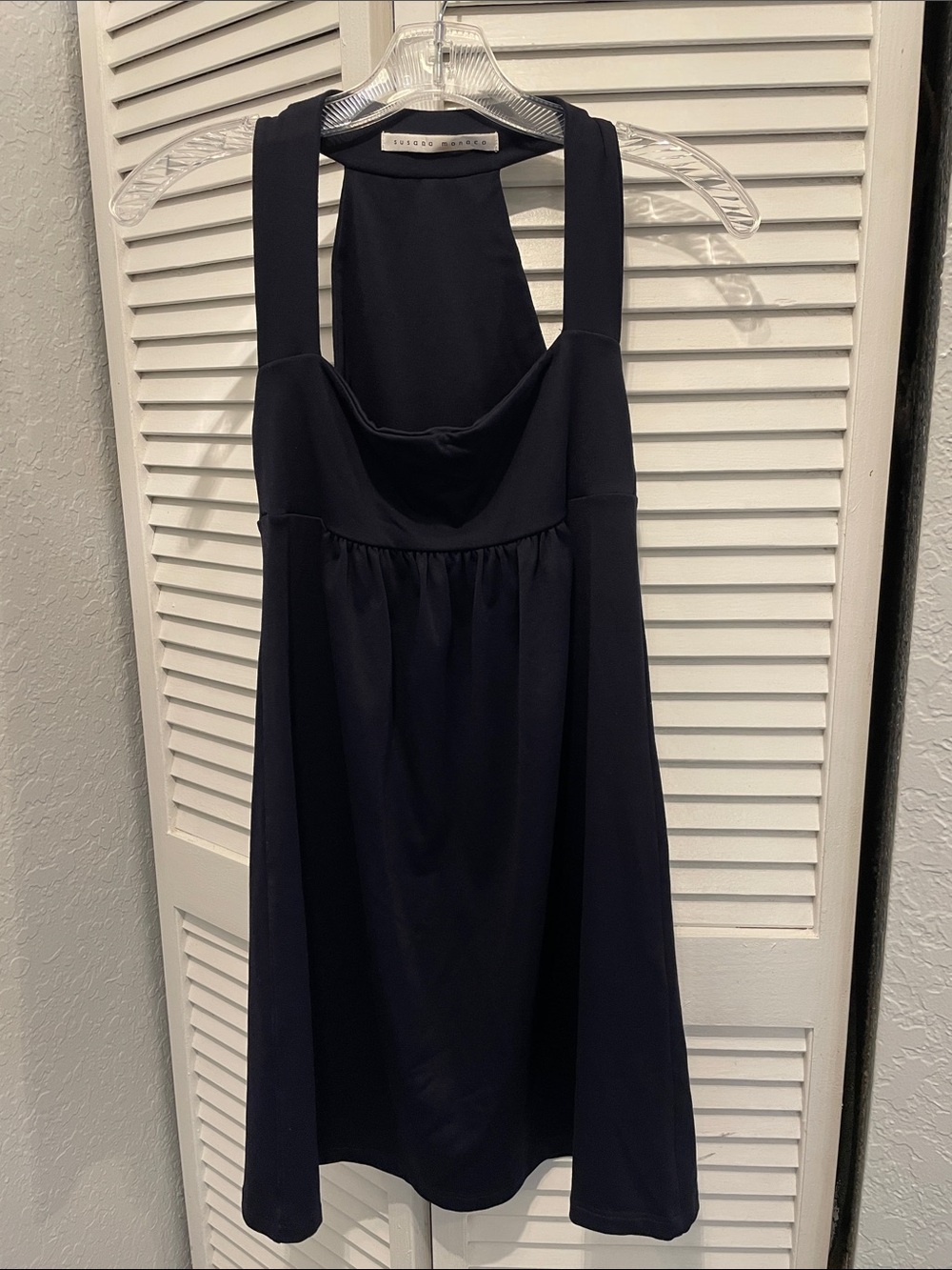 Susana Monaco Navy Sleeveless Dress - Clean A-Line Silhouette
